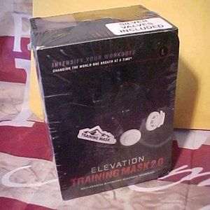 Elevation Training Mask 2.0 sz.L Cardio Endurance w/ Silver Valves NEW